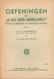 Cover of: Oefeningen bij "Is dat goed Nederlands?" voor alle inrichtingen van voortgezet onderwijs