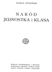 Cover of: Naród jednostka i klasa