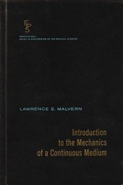 Cover of: Introduction to the Mechanics of a Continuous Medium