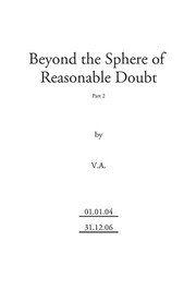 Cover of: Beyond the Sphere of Reasonable Doubt (part 2)