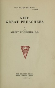 Cover of: Nine great preachers