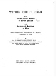Cover of: Within the purdah by Hopkins, Saleni (Armstrong) Mrs.