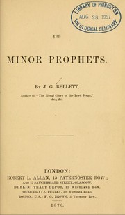 Cover of: The minor prophets. by John George Bellett