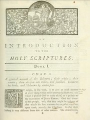 Cover of: Apparatus biblicus: or; an introduction to the Holy Scriptures. In three books ... Done into English from the French, with notes and additions. Illustrated with thirty copper plates.