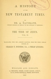 Cover of: A History of the New Testament Times by Adolf Hausrath