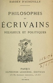 Cover of: Philosophes et écrivains religieux et politiques.