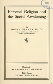 Cover of: Personal religion and the social awakening