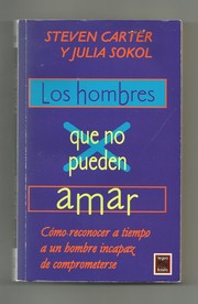 Cover of: Los Hombres Que No Pueden Amar