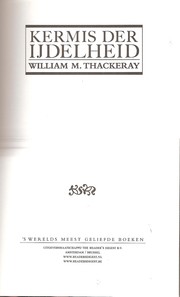Cover of: Vanity fair by William M. Thackeray; [vert. uit het Engels en bew. door M.A. Knape]