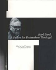 Cover of: Karl Barth by Christian Mostert, Geoff Thompson