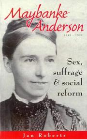 Cover of: Maybanke Anderson by J. P. Roberts