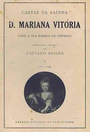 Cover of: Cartas da Rainha D. Mariana Vitória para a sua família de Espanha by Mariana Victoria Queen Consort of Joseph I, King of Portugal