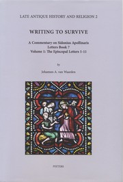 Writing to survive by Johannes A. van Waarden