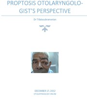 Cover of: Proptosis Otolaryngologist's Perspective