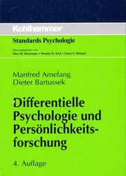 Cover of: Differentielle Psychologie und Persönlichkeitsforschung by Manfred Amelang, Dieter Bartussek, Gerhard Stemmler, Dirk Hagemann