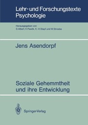 Cover of: Soziale Gehemmheit und ihre Entwicklung