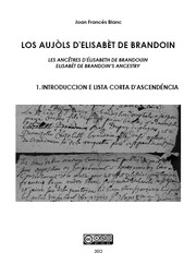 Cover of: Los aujòls d'Elisabèt de Brandoin. 1 – Introduccion e lista corta d'ascendéncia
