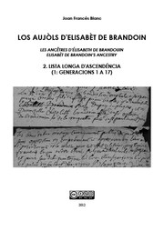 Cover of: Los aujòls d'Elisabèt de Brandoin. 2 – Lista longa d'ascendéncia (1: Generacions 1 a 17)
