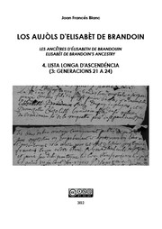 Cover of: Los aujòls d'Elisabèt de Brandoin. 4 – Lista longa d'ascendéncia (3: Generacions 21 a 24)