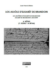 Cover of: Los aujòls d'Elisabèt de Brandoin. 6 – Nòtas (1: Sosas 1 a 30166)