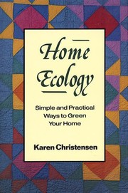 Cover of: Home ecology