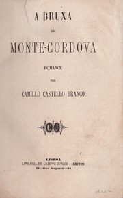 Cover of: A Bruxa de Monte-Córdova