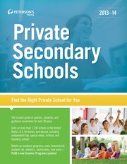 Cover of: Peterson's Private Secondary Schools by Peterson's editors