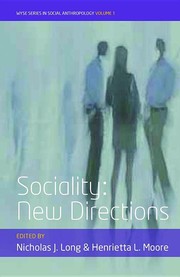 Cover of: Sociality: New Directions