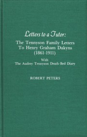 Letters to a Tutor by Robert Peters