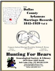 Cover of: Dallas Co AR Marriages v2 1845-1959 by HFB, managed by Dixie A Murray, dixie_murray@yahoo.com