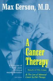 A cancer therapy by Max Gerson