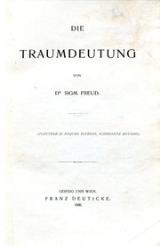 Cover of: Die Traumdeutung