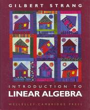 Cover of: Introduction to Linear Algebra by Gilbert Strang