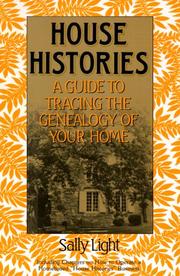 Cover of: House histories