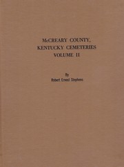 McCreary County, Kentucky, cemeteries by Robert Ernest Stephens