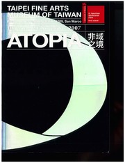 Cover of: ATOPIA: 52nd Venice Biennale - Taipei Fine Arts Museum of Taiwan
