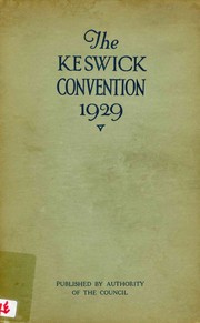 Cover of: The Keswick Convention 1929