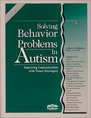 Cover of: Solving Behavior Problems in Autism (Visual Strategies Series)