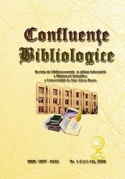 Cover of: Confluenţe bibliologice : Rev. de biblioteconomie şi ştiinţele informării. Nr.1-2 by 