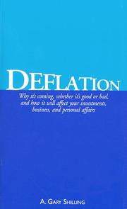 Cover of: Deflation by A. Gary Shilling