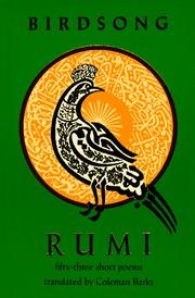 Cover of: Birdsong by Rumi (Jalāl ad-Dīn Muḥammad Balkhī)