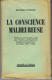 Cover of: La conscience malheureuse by Benjamin Fondane