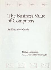 Cover of: The business value of computers