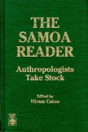 Cover of: The Samoa Reader: Anthropologists Take Stock