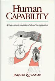 Cover of: Human capability: a study of individual potential and its  application