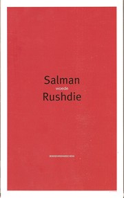 Cover of: Woede by Salman Rushdie ; vert. [uit het Engels] door Karina van Santen, Jan Pieter van der Sterre en Martine Vosmaer