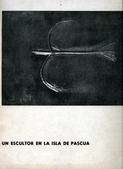 Cover of: Un escultor en la Isla de Pascua by Lorenzo Domínguez