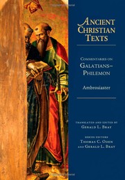 Cover of: Commentaries on Galatians-Philemon
