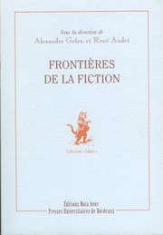 Cover of: Frontières de la fiction
