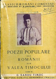 Cover of: Poezii populare de la românii din Valea Timocului